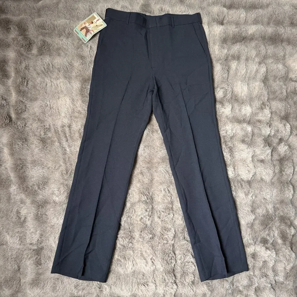 Levi’s Action Slacks Sta-Prest Vintage 70s Dark Blue Size 34x33 NWT Rare